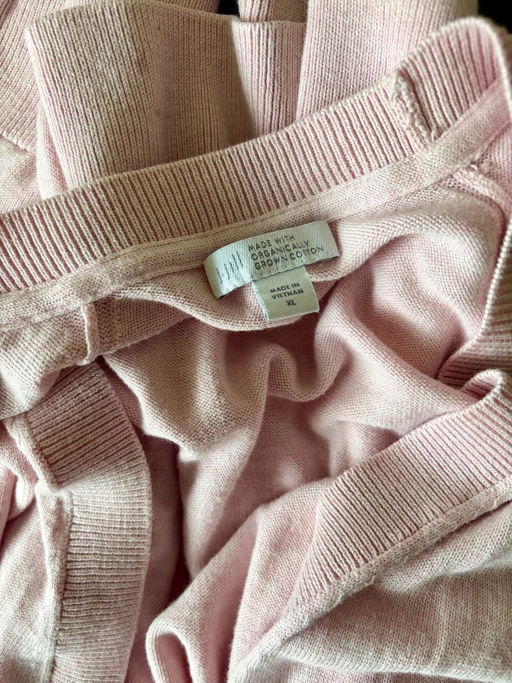 J Jill Soft Baby Pink Knit Cardigan